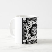 ケルトオーナメント独身の コーヒーマグカップ (正面左)