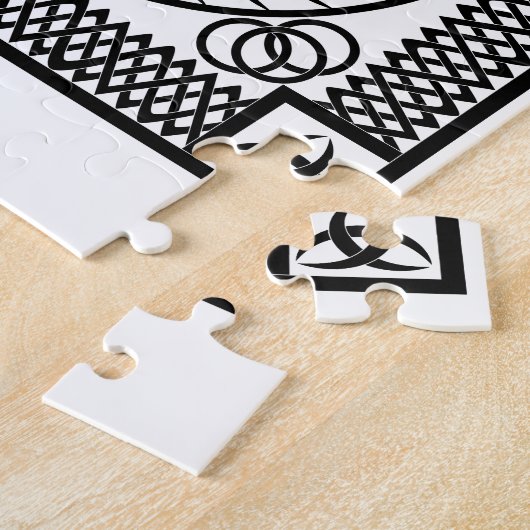 ケルトオーナメント 独身の ジグソーパズル (側面)