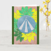 ケルトカード カード (黄色い花)