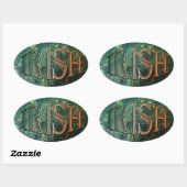 ケルトクラシックアイリッシュフラッグコレクション 楕円形シール (シート)