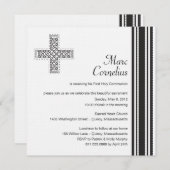 ケルトクロスファースト聖餐式招待状 招待状 (正面/裏面)