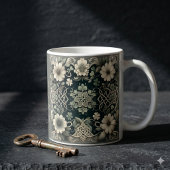 ケルトクローバーの花チャーム コーヒーマグカップ