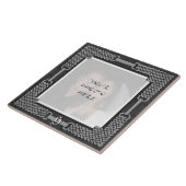 「ケルトグレーストーン」モノグラム写真立てタイル タイル (側面)