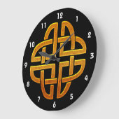 ケルトゴールデンD5アイリッシュケルトデザイン ラージ壁時計 (傾斜)