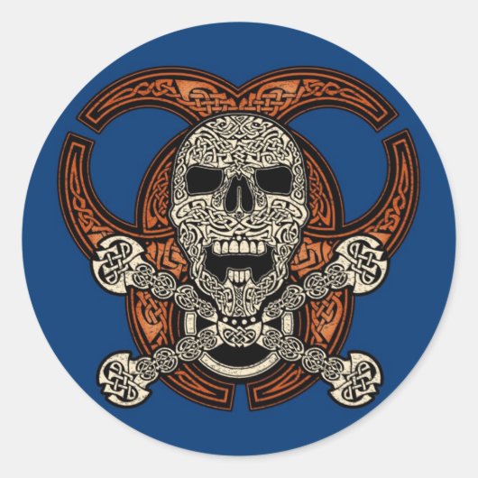 ケルトスカル&生物学的災害［有害物質］シール ラウンドシール (正面)