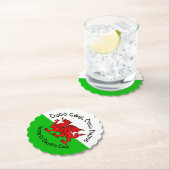 ケルトスタイルで聖デイヴィデイズをお祝い ペーパーコースター (インサイチュ)