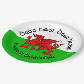 ケルトスタイルのセント・デイヴィッドの日 9" プレート (アングル)