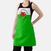 ケルトスタイルの聖デイビッドの日おめでとう エプロン (インサイチュ)