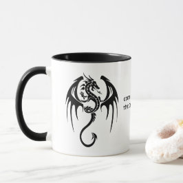 ケルトスタイルドラゴン&シェークスピア引用文 マグカップ