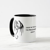ケルトスタイルドラゴン&シェークスピア引用文 マグカップ (正面左)
