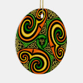 ケルトデザインクリスマスオーナメント セラミックオーナメント (右)