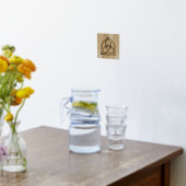 ケルトトリケートラトリニティノットフォイルプリント 箔ポスター (レイダウン (キッチン))