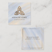 ケルトトリニエレガントティノットオーナメント スクエア名刺 (正面/裏面)