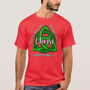 ケルトトリニティクノSt patricks祈りの言葉クリスチャン Tシャツ