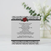 ケルトノットインフィニティローズゴシックウェディング 招待状 (スタンド正面)