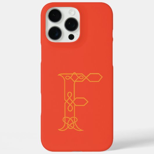 ケルトノットパーソナライズイニシャル F Case-Mate iPhoneケース (裏面)
