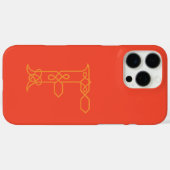 ケルトノットパーソナライズイニシャル F Case-Mate iPhoneケース (裏面 (横))