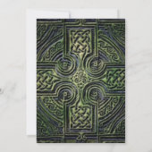 ケルトノットワークの結婚式の披露宴 招待状 (裏面)