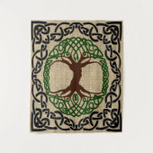 ケルトノット ツリー オブ ライフ ウェディング ウォール ハング タペストリー (正面)