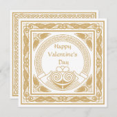 ケルトハッピーバレンタインデーとアイリッシュクラダグ シーズンカード (正面/裏面)