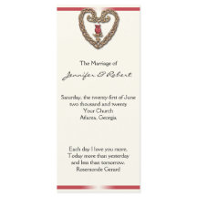 ケルトハートとレッドローズ結婚式 プログラム