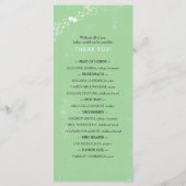 ケルトハートアイルランド結婚式 プログラム3991 プログラム (裏面)