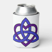 ケルトハートノット（ブルーパープル変種） 缶クーラー (缶正面)