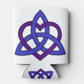 ケルトハートノット（ブルーパープル変種） 缶クーラー (裏面)