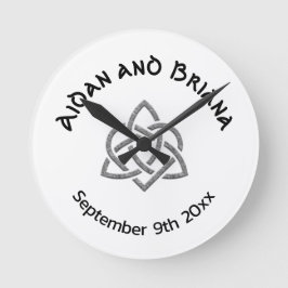 ケルトハートノット ラウンド壁時計