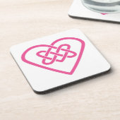 ケルトハートプラスチックコースター コースター (左側)