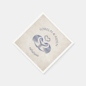 ケルトバイキングドラゴン結婚ズ スタンダードカクテルナプキン (角)