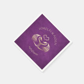 ケルトバイキングドラゴン結婚ズ スタンダードカクテルナプキン (角)