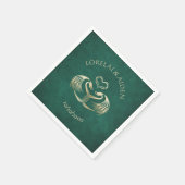 ケルトバイキングドラゴン結婚ズ スタンダードカクテルナプキン (角)