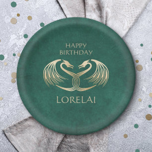 ケルトバイキングドラゴン誕生日 ペーパープレート