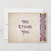 ケルトバイキング結婚ファンタジー サンキューカード (正面)