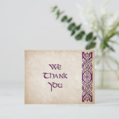 ケルトバイキング結婚ファンタジー サンキューカード (スタンド正面)