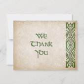 ケルトバイキング結婚ファンタジー サンキューカード (正面)