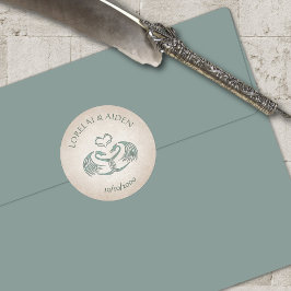 ケルトバイキング結婚ファンタジー ラウンドシール