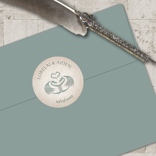 ケルトバイキング結婚ファンタジー ラウンドシール