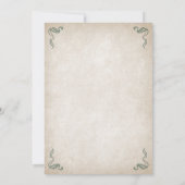 ケルトバイキング結婚ファンタジー 招待状 (裏面)