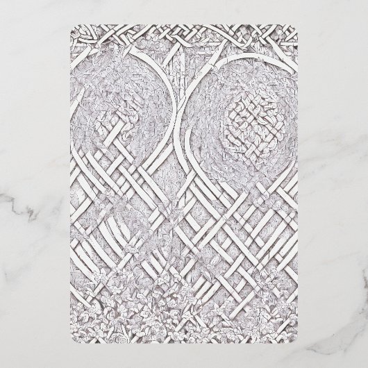 ケルトバラA 箔招待状 (正面)