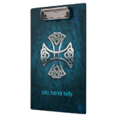 ケルトパーソナライズされたク十字 クリップボード (左)