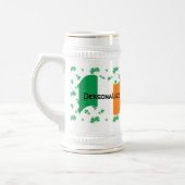 ケルトパーソナライズされたチック州旗フォント ビールジョッキ (左)