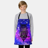 ケルトフクロウ宇宙 エプロン (着用した状態)