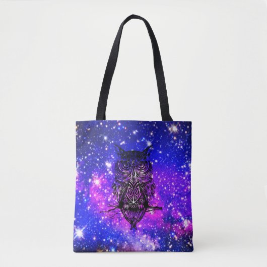 ケルトフクロウ宇宙 トートバッグ (正面)