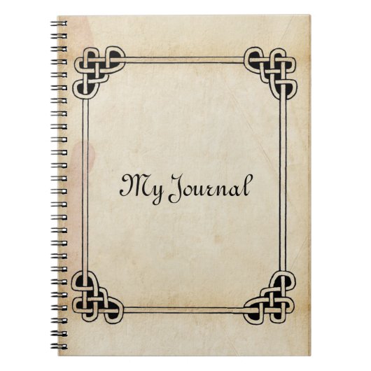 ケルトフレームアンティークルックジャーナル ノートブック (正面)