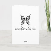 ケルトプリンセス誕生日カード カード (裏面)