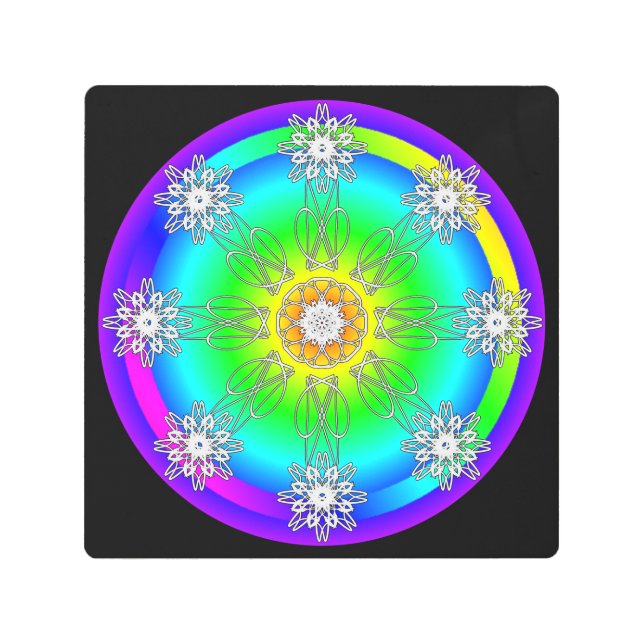 ケルトマンダラメタルウォールアート メタルプリント (正面)