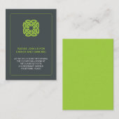 ケルトモダンチック結婚式 エンクロージャーカード (正面/裏面)