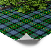 ケルト三位一体ノットとクランスミスタータンチェック ポスター (角)